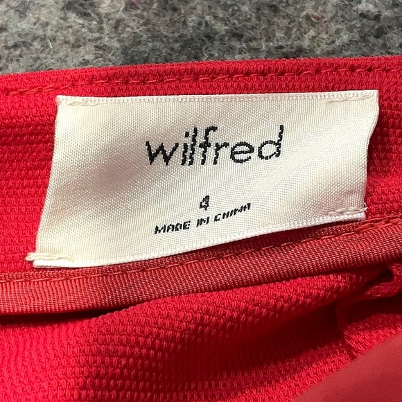 Aritzia Wilfred Ecoulement Tie-Waist Red Midi Jumpsuit | 4 - Picture 6 of 7